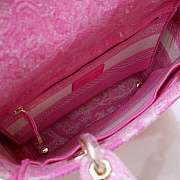 Dior Lady D-lite Pink Embroidery 24cm - 5