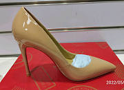 Christian Louboutin Nude Patent High Heels - 2