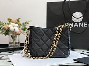 Chanel Summer Hobo Underarm Black Bag 19x16x8cm - 4