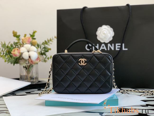 Chanel Vanity Black Bag 18cm - 1