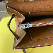 Hermes Kelly To Go Wallet Brown On Chain Noir 20.5x11.5x3cm - 6