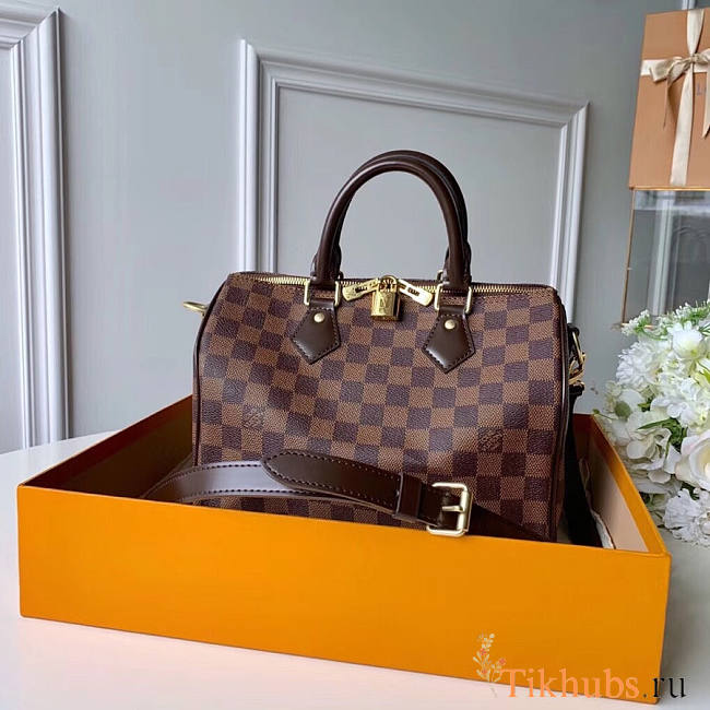 Speedy Bandoulière 25 Damier Ebene N41368 Size 25 x 19 x 15 cm - 1