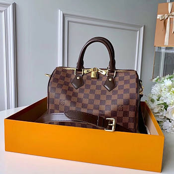 Speedy Bandoulière 25 Damier Ebene N41368 Size 25 x 19 x 15 cm