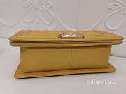 Chanel Leboy Grain Calfskin Yellow 01 67086 Size 25 cm - 4