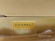 Chanel Leboy Grain Calfskin Yellow 01 67086 Size 25 cm - 2