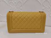 Chanel Leboy Grain Calfskin Yellow 01 67086 Size 25 cm - 3