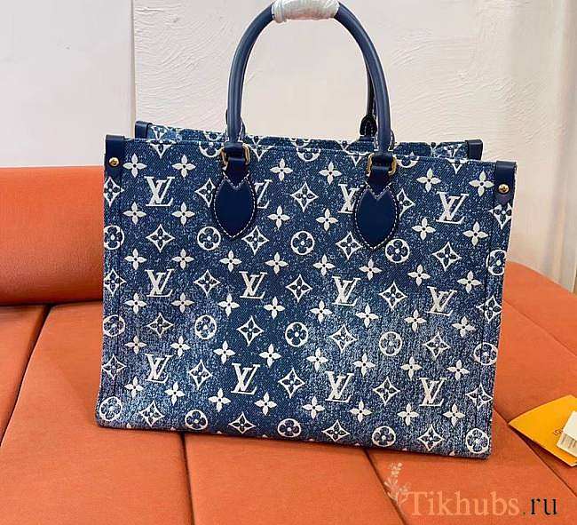 Louis Vuitton MM Onthego Denim 31x24x14cm - 1