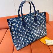 Louis Vuitton MM Onthego Denim 31x24x14cm - 5