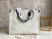 LV Onthego Blue Handle 41x34x19cm - 2