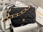 Chanel Flap Bag Lambskin Black CC Funky 27cm - 1
