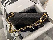 Chanel Flap Bag Lambskin Black CC Funky 27cm - 4