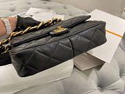Chanel Flap Bag Lambskin Black CC Funky 27cm - 3