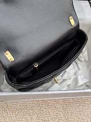 Chanel Flap Bag Lambskin Black CC Funky 21x17x6cm - 3