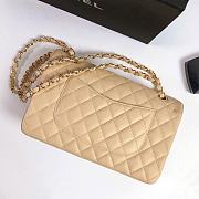 Chanel Flap Bag Cavier Gold Hardware Beige 25cm - 5
