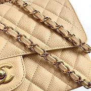 Chanel Flap Bag Cavier Gold Hardware Beige 25cm - 3