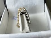 Chanel Flap Bag Caviar in White 25cm with Gold Hardware - 5