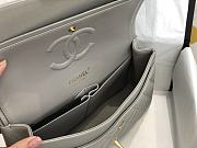 Chanel Flap Bag Grey Caviar Gold Hardware 25cm - 2