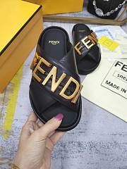 Fendi Black leather Slippers - 3