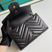 Gucci Marmont Matelassé Mini Bag Black 20x13x6cm - 3