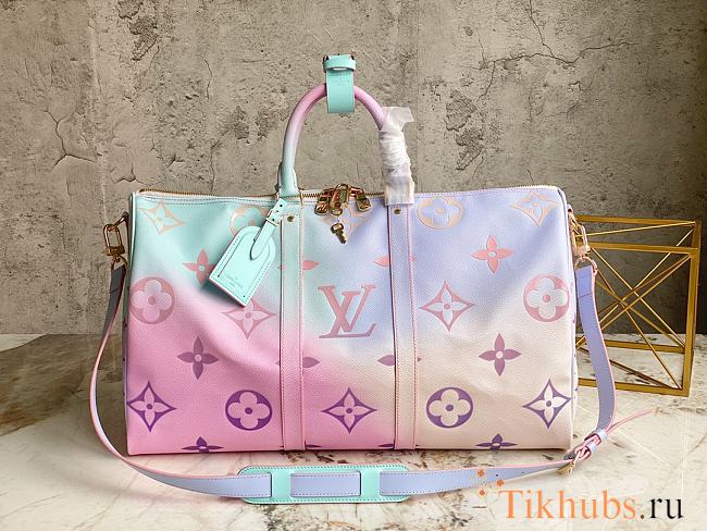 LV Keepall Sunrise Pastel 50x29x23cm - 1