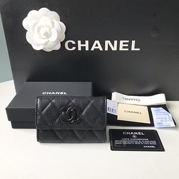 Chanel Wallet Black 11x8.5x3cm