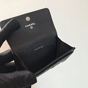 Chanel Wallet Black 11x8.5x3cm - 5