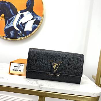 LV Black Wallet 20x11cm