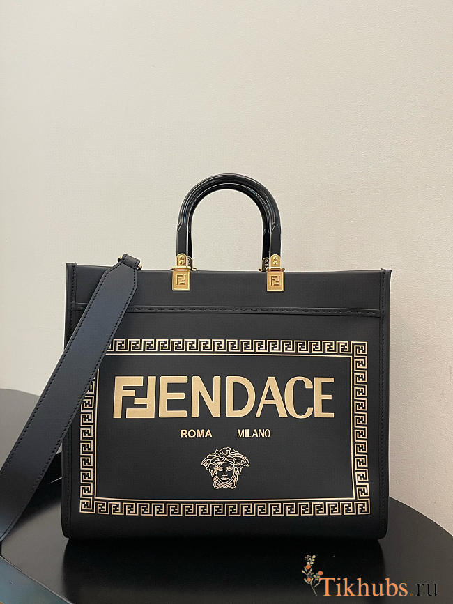 Fendace Sunshine Black Tote Bag 35x17x31cm - 1