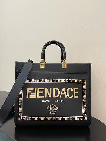 Fendace Sunshine Black Tote Bag 35x17x31cm
