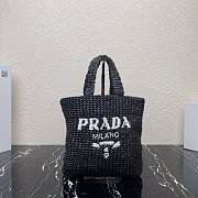 Prada Raffia Black 24x24x8cm - 1