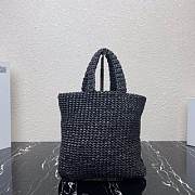 Prada Raffia Black 24x24x8cm - 6