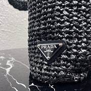 Prada Raffia Black 24x24x8cm - 3