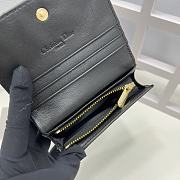 Dior Caro Black Wallet 11x9x3cm  - 6