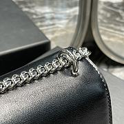 YSL Sunset Black Silver Chain 22x16x8cm - 5