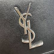 YSL Sunset Black Silver Chain 22x16x8cm - 4