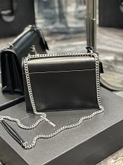 YSL Sunset Black Silver Chain 22x16x8cm - 2