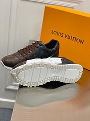 LV Brown White Sneakers - 4