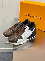 LV Brown White Sneakers - 2