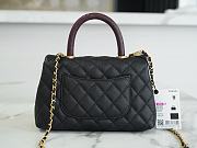 Chanel Coco Handle Black Cavier Gold Hardware 24x14x10cm - 6