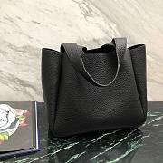 Prada Black Leather Tote 25x21.5x14cm - 4