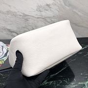 Prada White Leather Tote 25x21.5x14cm - 5