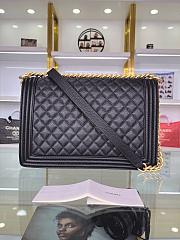 Chanel LeBoy Caviar Handbag Gold Hardware 30cm - 2