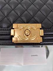 Chanel LeBoy Caviar Handbag Gold Hardware 30cm - 3