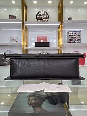 Chanel LeBoy Caviar Handbag Silver Hardware 30cm - 2