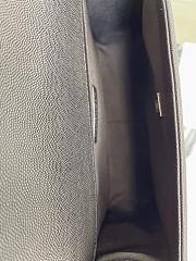 Chanel LeBoy Caviar Handbag Silver Hardware 30cm - 4