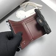 Chanel Black Lambskin Silver Hardware Wallet 11.5x10.5x2cm - 4
