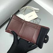 Chanel Black Lambskin Silver Hardware Wallet 11.5x10.5x2cm - 6