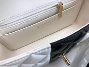 Chanel Flap Bag Black White Gold Hardware 20cm - 4