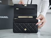 Chanel Handle WOC Black Silver Hardware 19.2x12.3x3.5cm - 4