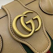 Gucci Handle Bag With Double G Brown 25x19x11cm - 5